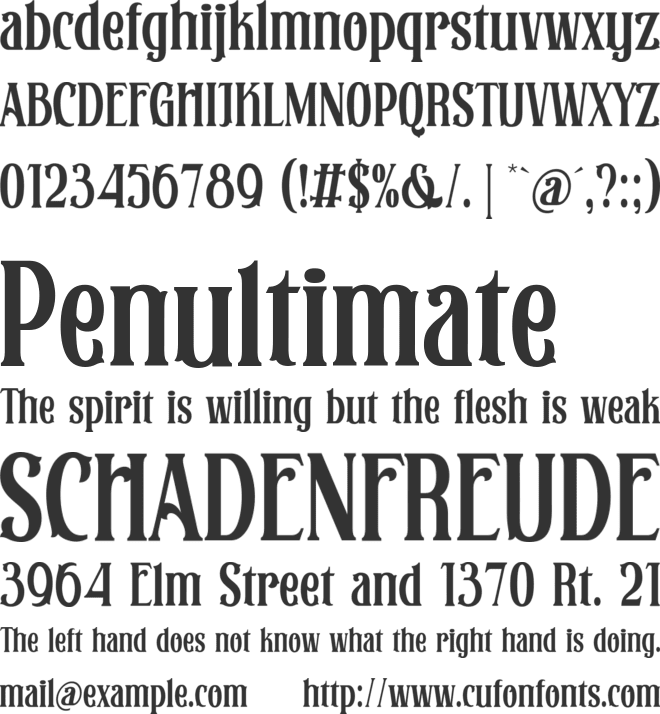 Christon Hunington font preview