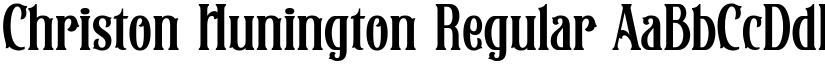 Christon Hunington Regular font