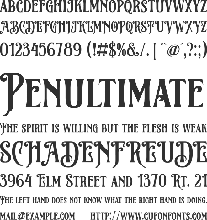 Beatford font preview