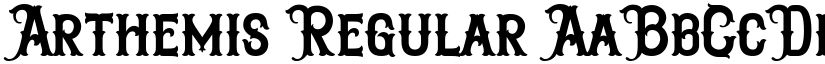 Arthemis Regular font