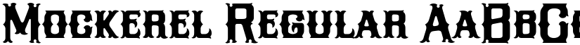 Mockerel Regular font