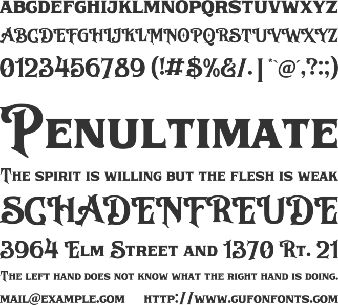 Montern font preview