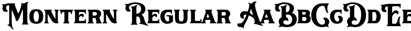 Montern Regular font