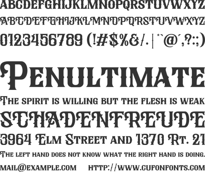 Alemoric font preview