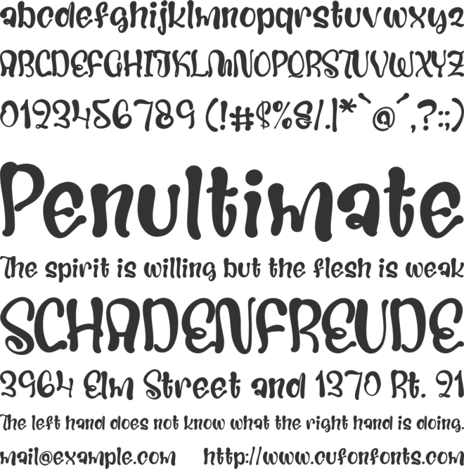 Mydine Walter font preview