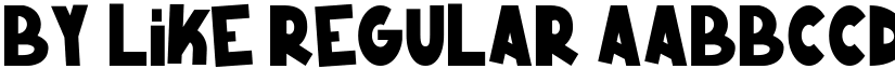 By Like Regular font