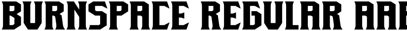 Burnspace Regular font