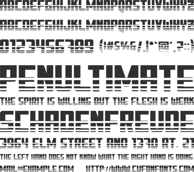 BURNID font preview