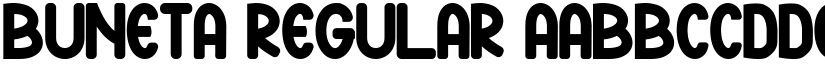 BUNETA Regular font