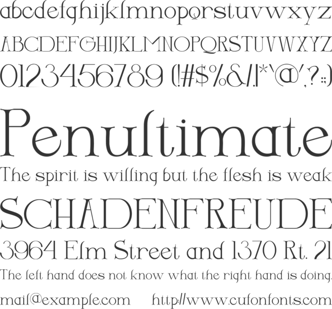 Boverky font preview