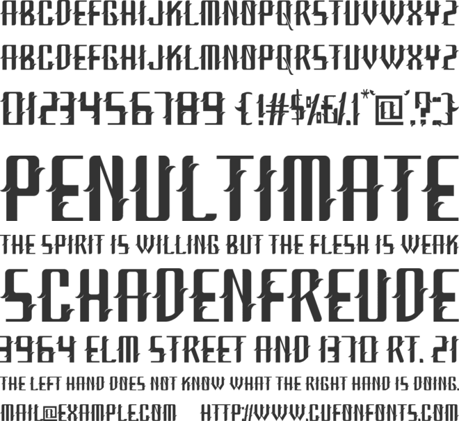 Bornet font preview