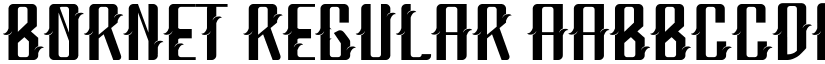 Bornet Regular font