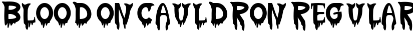 Blood On Cauldron Regular font