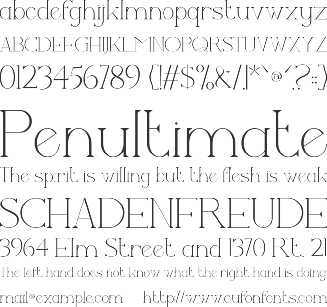 Bighost font preview