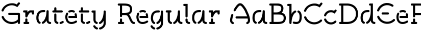 Gratety Regular font