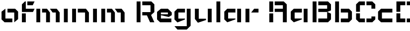 ofminim Regular font