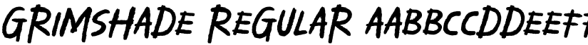 Grimshade Regular font
