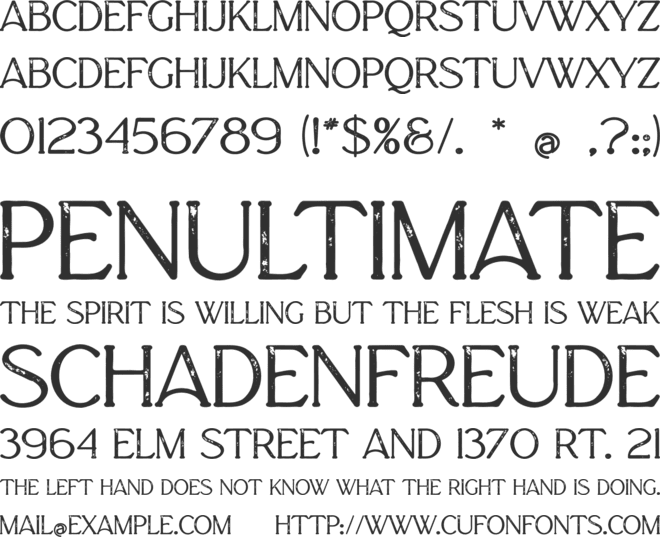 Dharma font preview