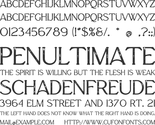 Dharma font preview