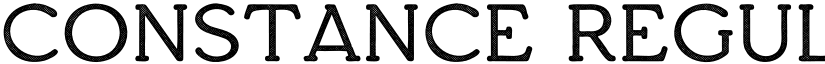 Constance Regular font