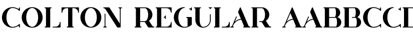 Colton Regular font