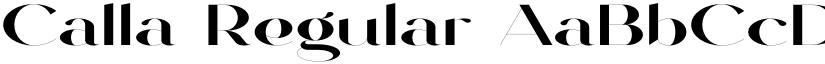 Calla Regular font