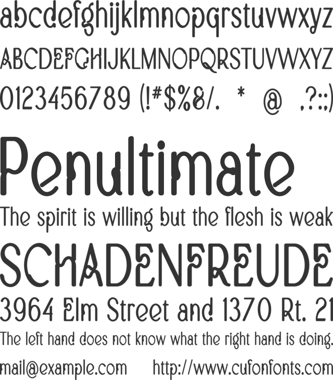 Blakley font preview