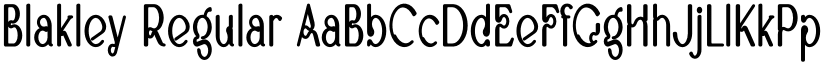 Blakley Regular font