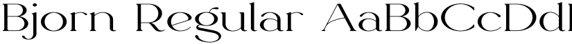 Bjorn Regular font
