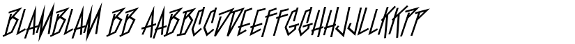 BlamBlam BB font