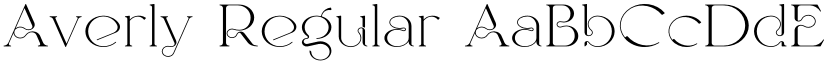 Averly Regular font