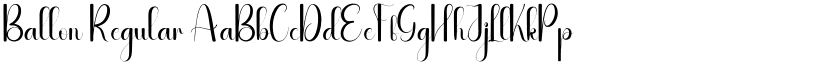Ballon Regular font