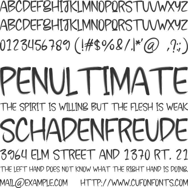 There Is Ghost font preview