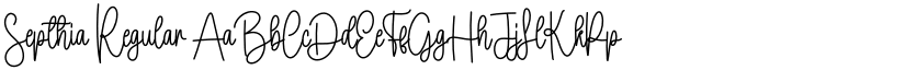 Septhia Regular font