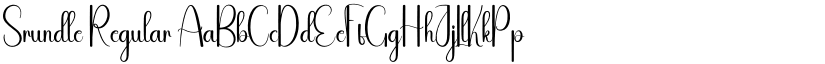 Srundle Regular font