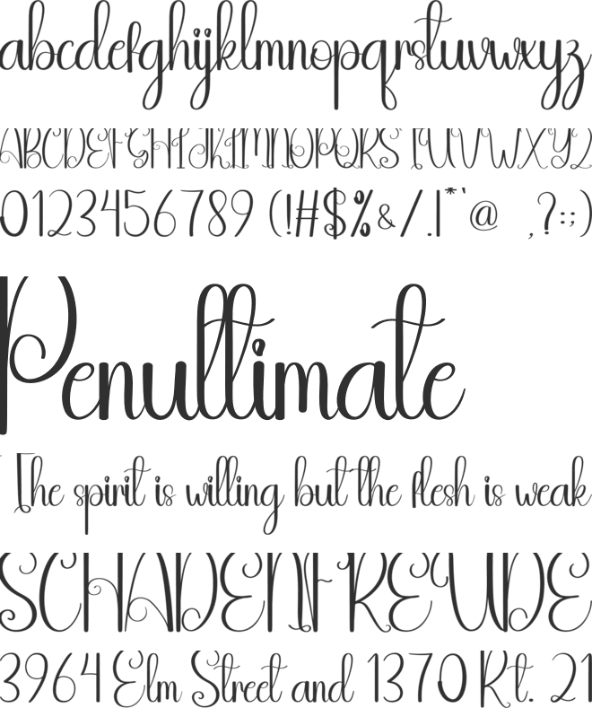 Saturday Sunday font preview