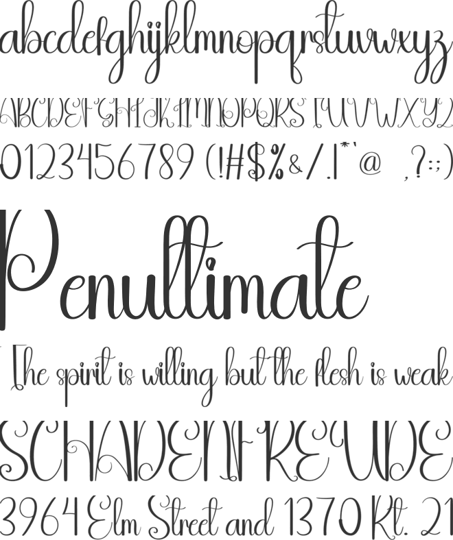Saturday Sunday font preview