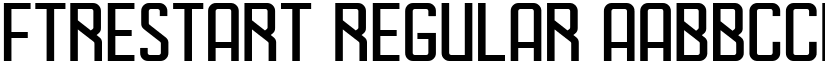 FTRestart Regular font