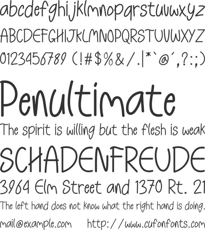 Learn Write - Personal Use font preview