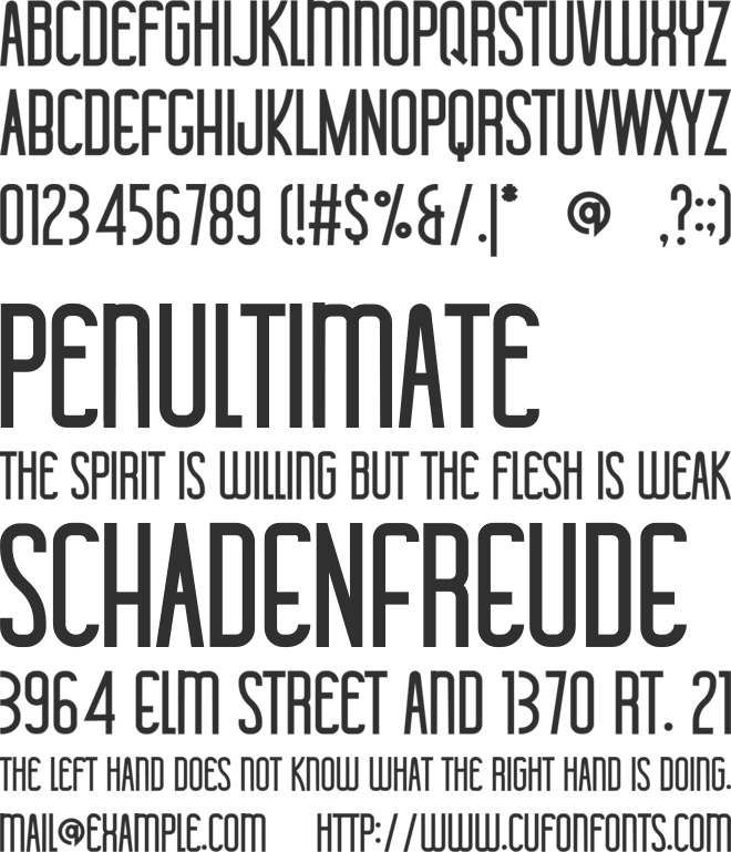 Toulouse font preview