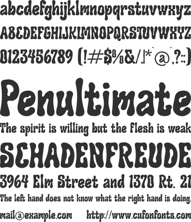 Foresto Creepy font preview