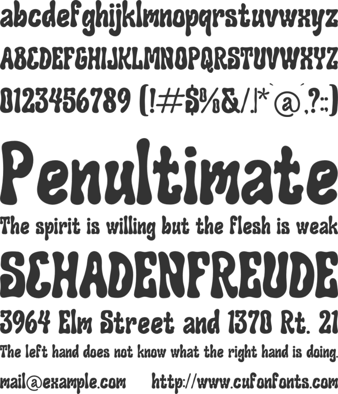 Foresto Creepy font preview