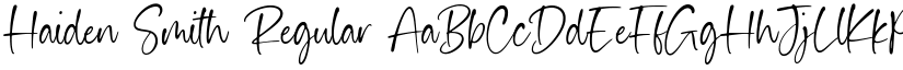Haiden Smith Regular font