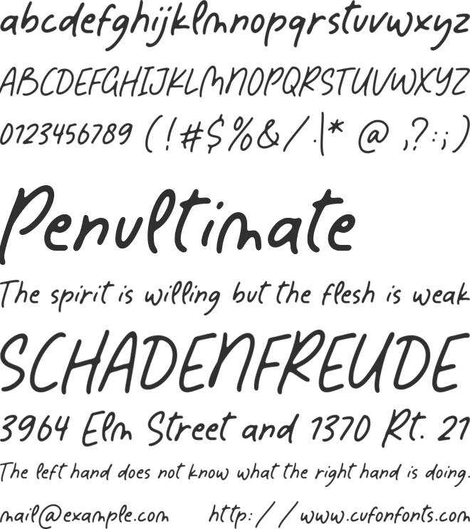 Fabulous Sunday font preview