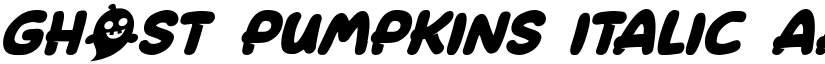 Ghost Pumpkins Italic font