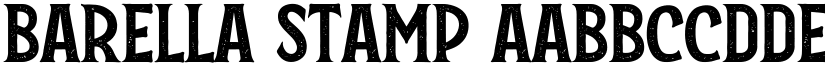 Barella Stamp font
