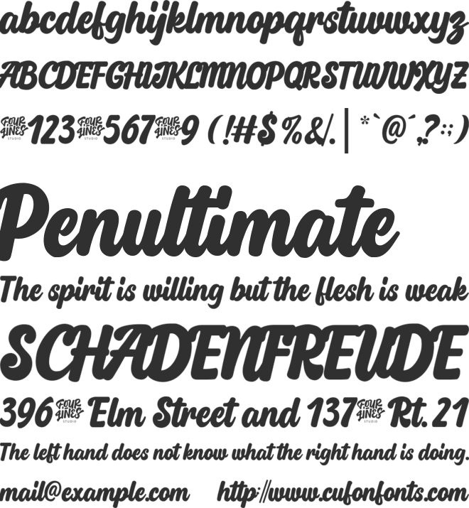 Quirk Chick font preview