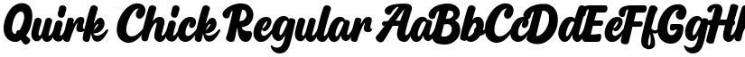 Quirk Chick Regular font