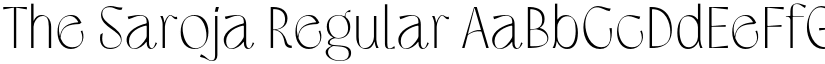 The Saroja Regular font