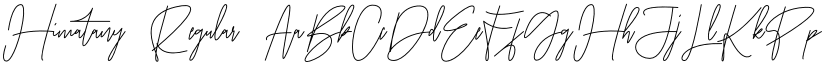 Himatany Regular font